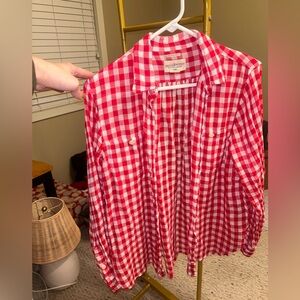 Ralph Lauren red and white gingham button down